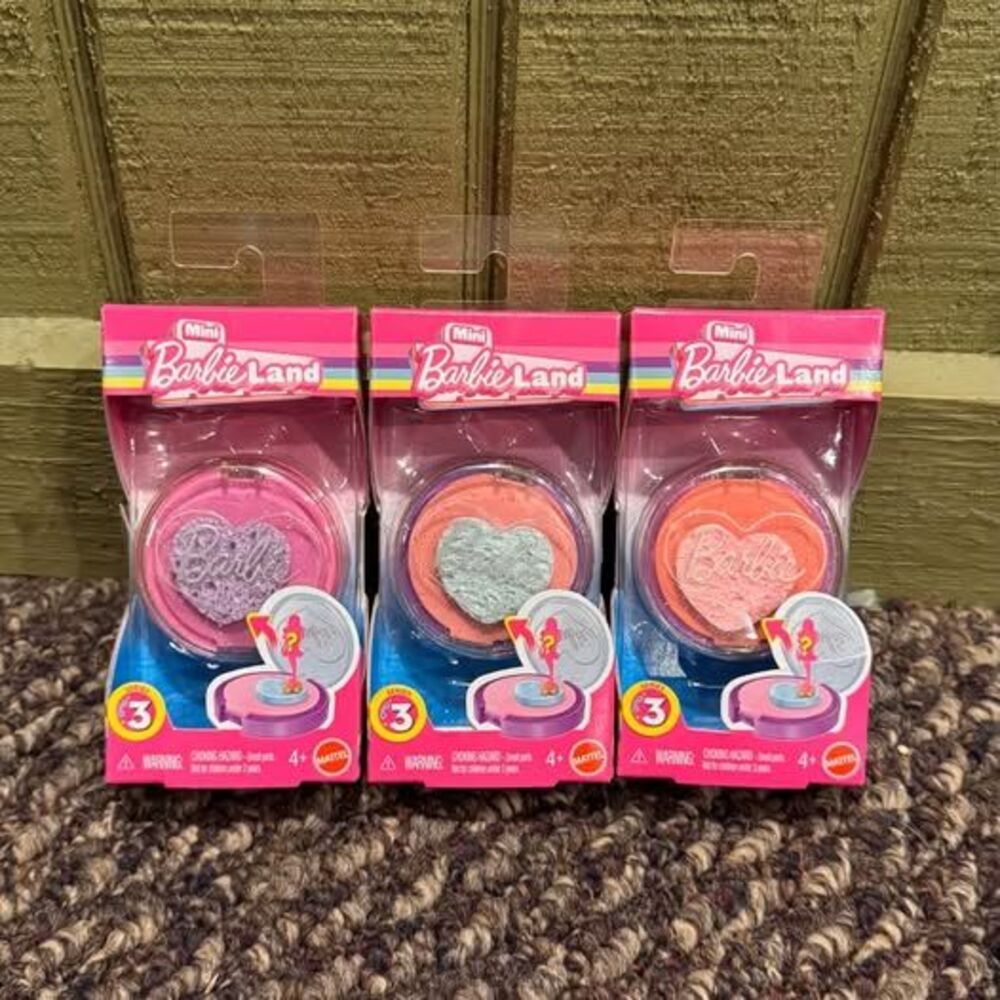 Mattel Mini BarbieLand Series 3 Color Reveal Dolls - Lot of 3